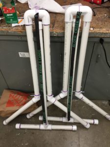 Image of strap placement to wrap the U bend